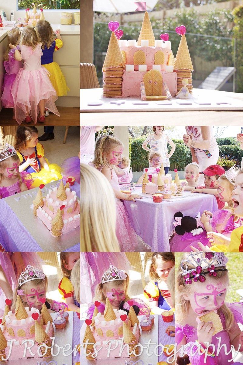 Princess Castle Birthday Cake - Party photography sydney